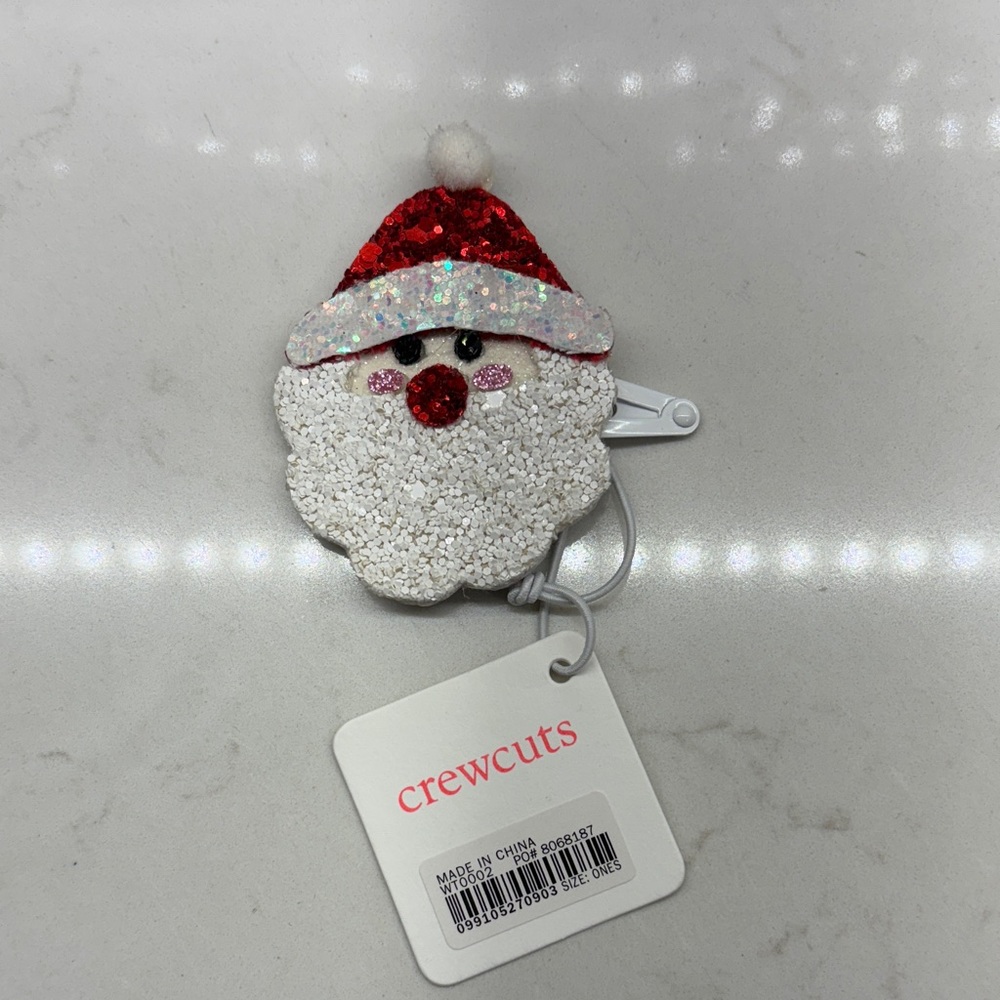 Crewcuts Kids Santa Claus Sequin Barrette